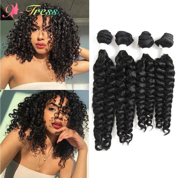 lace wigs hair bulks funmi curly synthetic weave bundles xtress black color 4 1618 inch s short for women 230629, Black;brown
lace wigs hair bulks funmi curly synthetic weave bundles xtress black color 4 1618 inch s short for women 230629, Black;brown