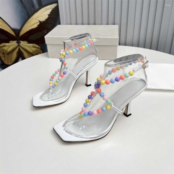 sandals 2023 summer fashion square toe women shoes casual five colored beads decor genuine leather sapato feminino, Black
sandals 2023 summer fashion square toe women shoes casual five colored beads decor genuine leather sapato feminino, Black