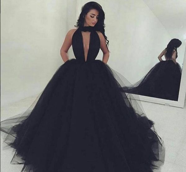 vneck puffy tulle prom dresses halter backless graduation dresses prom gowns pageant gowns women cocktail evening party dres1243338, Black
vneck puffy tulle prom dresses halter backless graduation dresses prom gowns pageant gowns women cocktail evening party dres1243338, Black