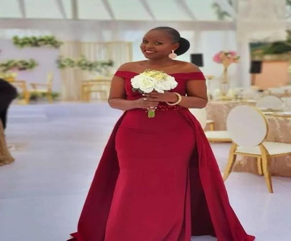 plus size mother of the bride dresses for wedding party dark red off the shoulder detachable overskirt mermaid long evening gowns 7278264, Black;red
plus size mother of the bride dresses for wedding party dark red off the shoulder detachable overskirt mermaid long evening gowns 7278264, Black;red