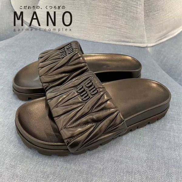 internet mius sandals beach designer shoes women slide same line slippers women's summer 2023 new pleated seaside vacation thick sole p
internet mius sandals beach designer shoes women slide same line slippers women's summer 2023 new pleated seaside vacation thick sole p