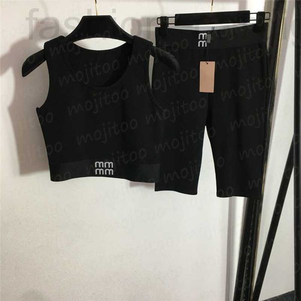 women's plus size tracksuits designer women yoga tanks shorts sets designer letter webbing elastic vest leggings sports suits kw5u, Black
women's plus size tracksuits designer women yoga tanks shorts sets designer letter webbing elastic vest leggings sports suits kw5u, Black