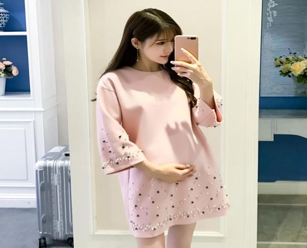autumn korean fashion maternity coats beading loose shirt clothes for pregnant women elegant large size pregnancy 1426472, White
autumn korean fashion maternity coats beading loose shirt clothes for pregnant women elegant large size pregnancy 1426472, White