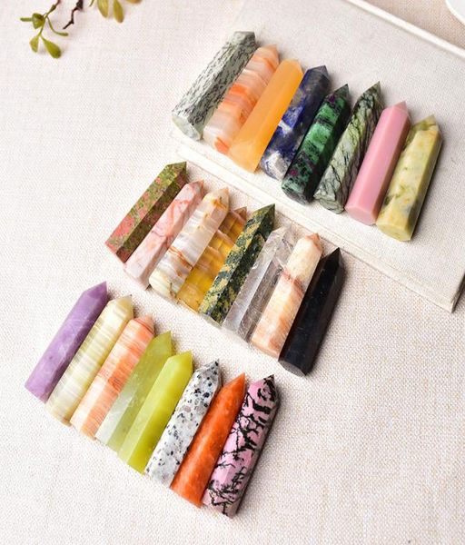 33 color natural stones and crystal point wand reiki healing stone tower energy ore mineral polished crafts home decoration5037985, Black
33 color natural stones and crystal point wand reiki healing stone tower energy ore mineral polished crafts home decoration5037985, Black