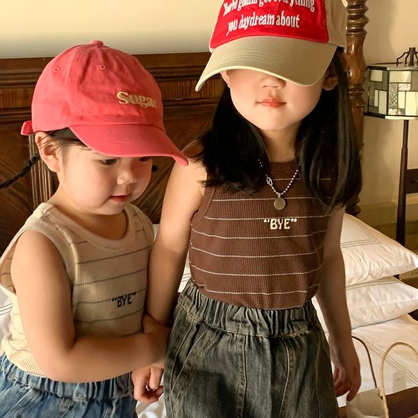 vest 2023 summer children fashion striped letter print baby boys girls sleeveless o neck underwaist kids toddler clothes 230630, Blue
vest 2023 summer children fashion striped letter print baby boys girls sleeveless o neck underwaist kids toddler clothes 230630, Blue