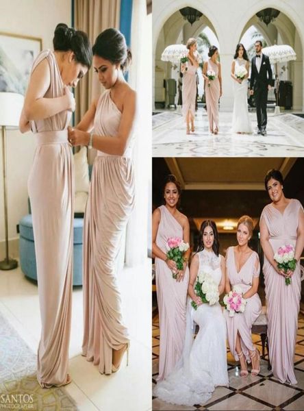 2017 sheath blush bridesmaid dresses long one shoulder chiffon pleat bridemaids dress floor length maid of honor gowns3728950, White;pink
2017 sheath blush bridesmaid dresses long one shoulder chiffon pleat bridemaids dress floor length maid of honor gowns3728950, White;pink