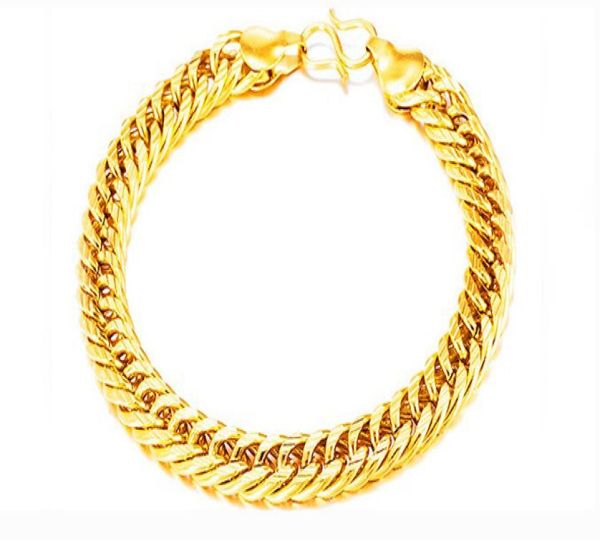 18k real gold plated gold color bracelet size 8mm 20cm big thick chain bangle for men jewelry whole9628178, Black
18k real gold plated gold color bracelet size 8mm 20cm big thick chain bangle for men jewelry whole9628178, Black