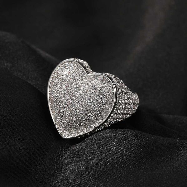iced out gold silver big heart rings cz ring with side stones full bling hip hop punk men women jewelry
iced out gold silver big heart rings cz ring with side stones full bling hip hop punk men women jewelry
