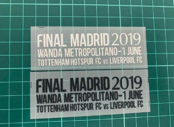final madr 2019june 1 match details patch ucl final match text for msalah mane firmino kane heat transfer 2018 2019 soccer badge6812664
final madr 2019june 1 match details patch ucl final match text for msalah mane firmino kane heat transfer 2018 2019 soccer badge6812664