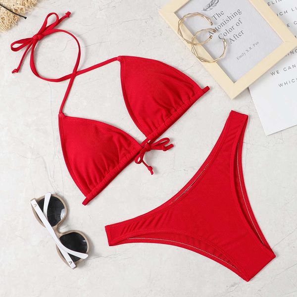 women's swimwear 2022 new bikini suit solid color swimsuit women's beach swimsuit, White;black
women's swimwear 2022 new bikini suit solid color swimsuit women's beach swimsuit, White;black