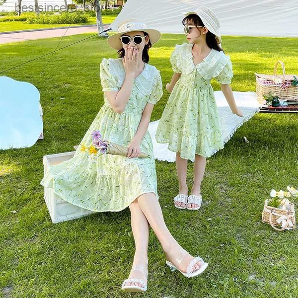 2023 new girls summer parent-child mother's clothing comfortable and casual kids dress korean fairy skirt boutique clothing l230522, Blue
2023 new girls summer parent-child mother's clothing comfortable and casual kids dress korean fairy skirt boutique clothing l230522, Blue