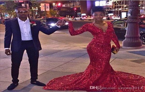 bling sequins red mermaid prom dresses african 2k16 black girl long sleeves v neck special occasion prom gowns4584987
bling sequins red mermaid prom dresses african 2k16 black girl long sleeves v neck special occasion prom gowns4584987