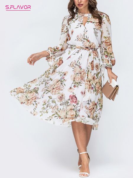 basic casual dresses s.flavor women's floral print casual dress elegant 34 sleeve chiffon midi dresses bohemian style beach vestidos 23, Black;gray
basic casual dresses s.flavor women's floral print casual dress elegant 34 sleeve chiffon midi dresses bohemian style beach vestidos 23, Black;gray