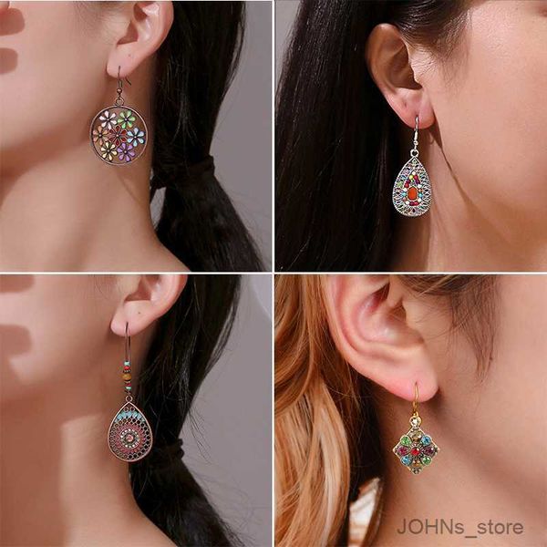 stud vintage ethnic drop glaze flower dangle earrings for women unique elegant beads geometric drop earrings jewelry r230630, Golden;silver
stud vintage ethnic drop glaze flower dangle earrings for women unique elegant beads geometric drop earrings jewelry r230630, Golden;silver