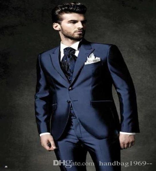 new arrivals two button shiny navy blue groom tuxedos groomsmen peak lapel man blazer mens wedding suits jacketpantsvestt3169424, Black;gray
new arrivals two button shiny navy blue groom tuxedos groomsmen peak lapel man blazer mens wedding suits jacketpantsvestt3169424, Black;gray