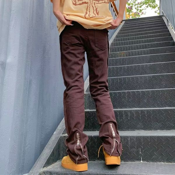 men s jeans 2023 back zipper vintage brown straight men pants y2k clothe hip hop cotton long trousers 230629, Blue
men s jeans 2023 back zipper vintage brown straight men pants y2k clothe hip hop cotton long trousers 230629, Blue