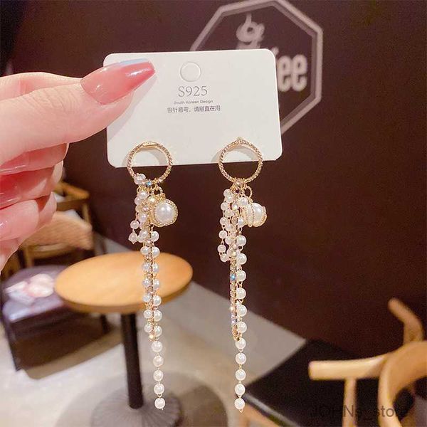 stud new all-match simple super fairy pearl long stud earringss for women fashion earring birthday party jewelry gifts r230630, Golden;silver
stud new all-match simple super fairy pearl long stud earringss for women fashion earring birthday party jewelry gifts r230630, Golden;silver