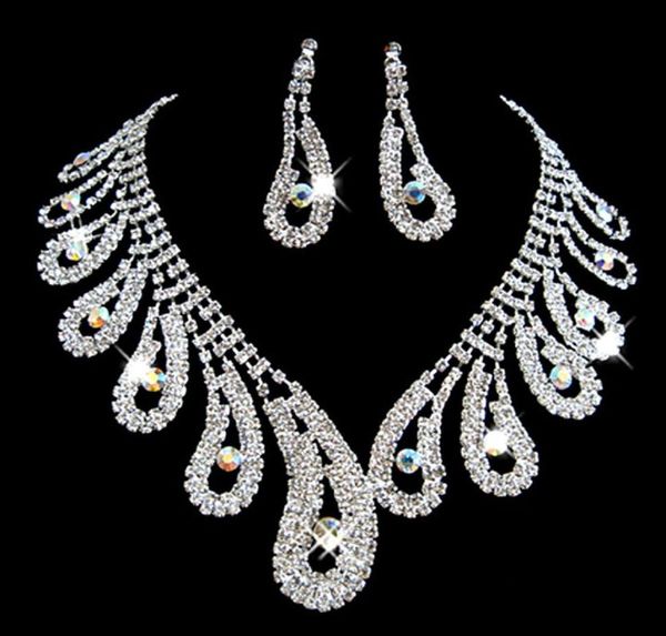 luxury bridal accessories diamond crystal necklace earring accessories wedding jewelry sets fashion engagement jewelry 8331307, White
luxury bridal accessories diamond crystal necklace earring accessories wedding jewelry sets fashion engagement jewelry 8331307, White