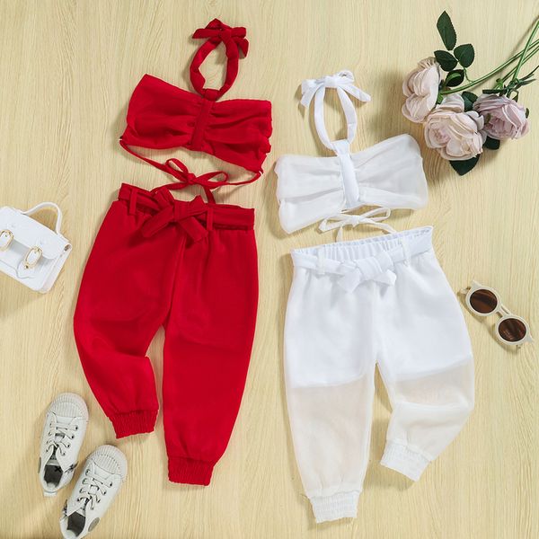 clothing sets kids infant baby girls casual suit solid color sleeveless backless halter see through long pants 1 6t 230630, White
clothing sets kids infant baby girls casual suit solid color sleeveless backless halter see through long pants 1 6t 230630, White