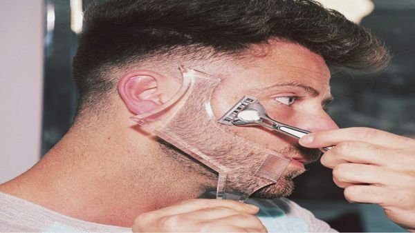 men beard shaping styling template comb multi liner black transparent beauty tool hair trim rulers works with razor electric trimm5624284
men beard shaping styling template comb multi liner black transparent beauty tool hair trim rulers works with razor electric trimm5624284