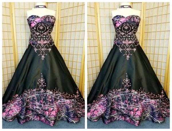 2020 sweetheart camo aline wedding dresses embroidery gothic black camouflage bridal gowns formal long vestidos de marriage count5198341, White
2020 sweetheart camo aline wedding dresses embroidery gothic black camouflage bridal gowns formal long vestidos de marriage count5198341, White