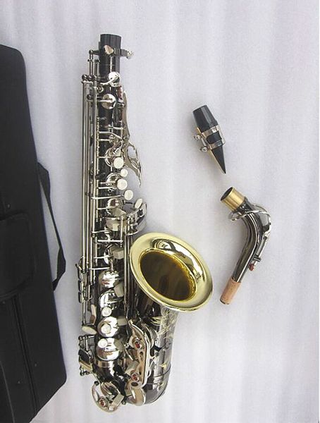 new alto saxophone e-flat electroplate black nickel silver key sax musical instrument with case
new alto saxophone e-flat electroplate black nickel silver key sax musical instrument with case