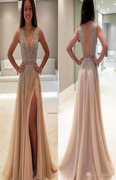 luxury deep v neck side split prom dresses see through back beaded saudi arabic long evening dress party crystal plus size 20186541308, Black
luxury deep v neck side split prom dresses see through back beaded saudi arabic long evening dress party crystal plus size 20186541308, Black