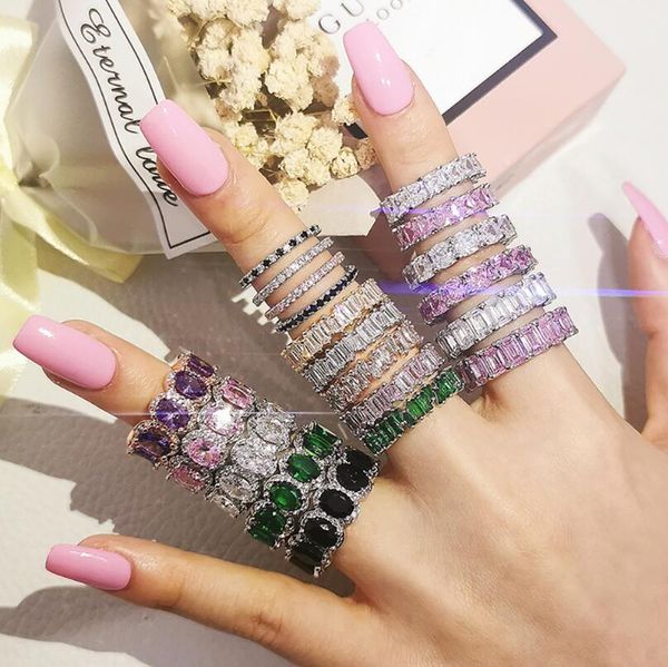2023 sell wedding rings luxury jewelry multi color 925 sterling silver cushion shape 5a cubic zircon gemstones cz diamond women engagement b, Slivery;golden
2023 sell wedding rings luxury jewelry multi color 925 sterling silver cushion shape 5a cubic zircon gemstones cz diamond women engagement b, Slivery;golden