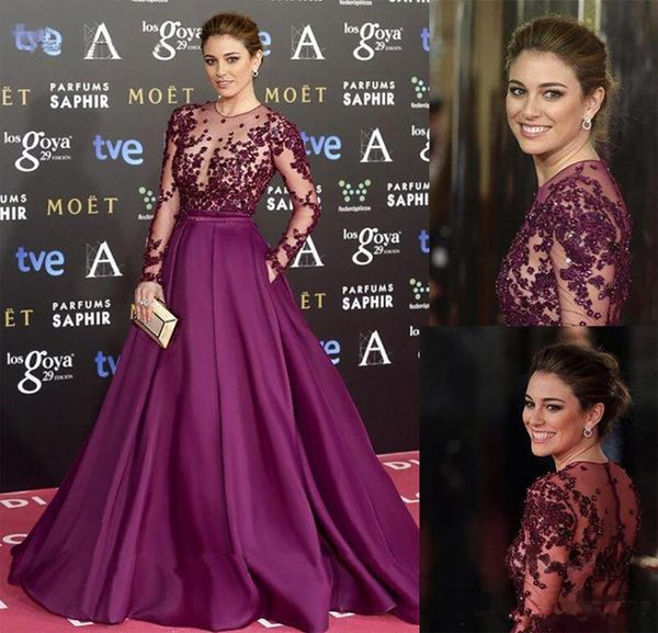 elegant illusion purple evening dress lace applique beaded formal pageant prom party dresses vestido de festa 20212036007, Black;red
elegant illusion purple evening dress lace applique beaded formal pageant prom party dresses vestido de festa 20212036007, Black;red
