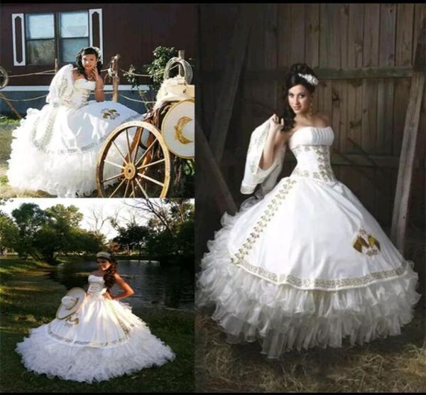 2017 white gold ball gown quinceanera dresses with embroidery beaded sweet 16 dress lace up floor length vestido de festa bm98233977, Blue;red
2017 white gold ball gown quinceanera dresses with embroidery beaded sweet 16 dress lace up floor length vestido de festa bm98233977, Blue;red