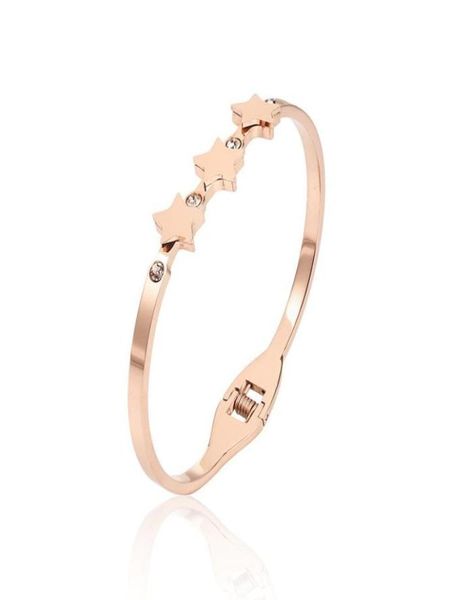 arrival 316 stainless steel rose gold simple spring bangle nickel star for women gift friend lover1233582, Black
arrival 316 stainless steel rose gold simple spring bangle nickel star for women gift friend lover1233582, Black
