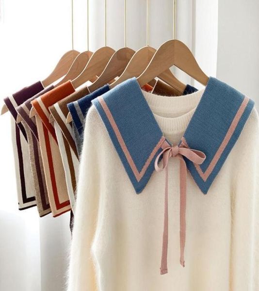 bow ties 2021 fake collar for women solid color knitted false shirt detachable collars summer lapel shawl shoulder wrap decor5795791, Black;gray
bow ties 2021 fake collar for women solid color knitted false shirt detachable collars summer lapel shawl shoulder wrap decor5795791, Black;gray
