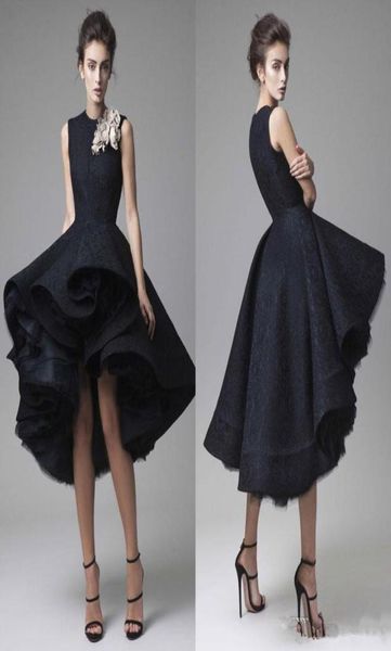 2019 new krikor jabotian evening gowns hand made flower jewel neck hi lo prom dress little black vestidos festa9280113, Black;red
2019 new krikor jabotian evening gowns hand made flower jewel neck hi lo prom dress little black vestidos festa9280113, Black;red
