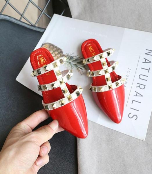 slipper summer girl shoes slides sandals children rivet slippers baby beach for kids red black white flat2447117, Black;grey
slipper summer girl shoes slides sandals children rivet slippers baby beach for kids red black white flat2447117, Black;grey