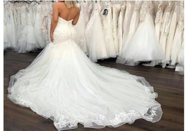 appliques lace wedding dresses mermaid bridal gowns long trail 2022 modern design sweetheart backless zipper robe de mariage gorge6087685, White
appliques lace wedding dresses mermaid bridal gowns long trail 2022 modern design sweetheart backless zipper robe de mariage gorge6087685, White
