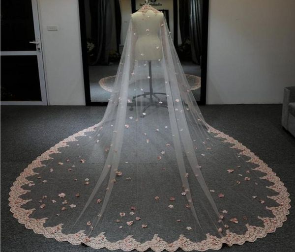 gorgeous pink 400cm wedding veil with lace floral appliques vestido de noiva longo custom made elegant bridal veil5101053, Black
gorgeous pink 400cm wedding veil with lace floral appliques vestido de noiva longo custom made elegant bridal veil5101053, Black