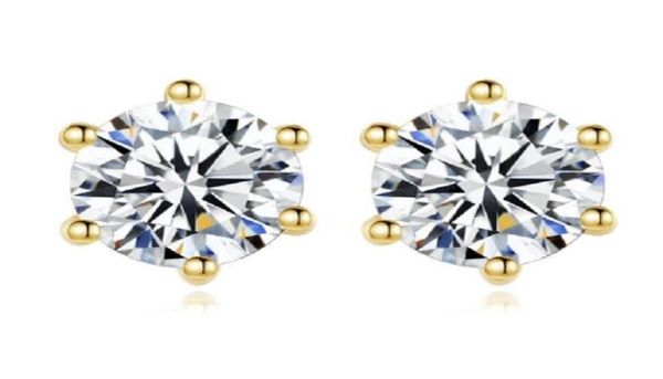 060ct hsi1 round cut genuine cz diamonds stud 18k plated gold six claws earrings5299746, Golden;silver
060ct hsi1 round cut genuine cz diamonds stud 18k plated gold six claws earrings5299746, Golden;silver