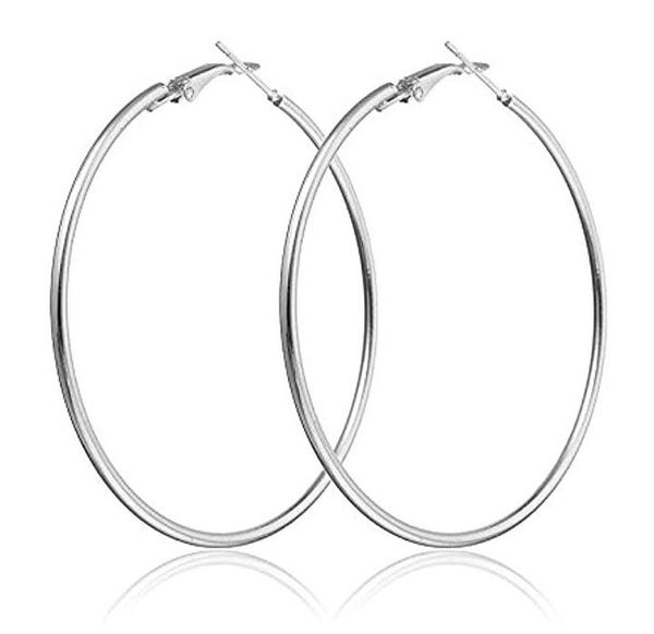 trendy big 2pairs/lot hoop earrings 18k gold plated elegant 9cm larger size dj nightclub women earring fashion costume jewelry, Golden;silver
trendy big 2pairs/lot hoop earrings 18k gold plated elegant 9cm larger size dj nightclub women earring fashion costume jewelry, Golden;silver