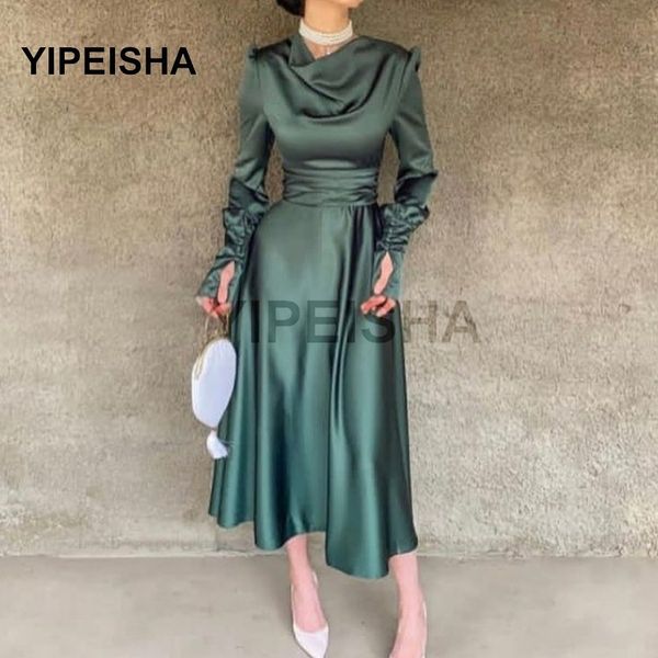 urban dresses simple high neck evening dress long sleeves tea length a line pleat prom party gown robe de soire mariage 230630, White;black
urban dresses simple high neck evening dress long sleeves tea length a line pleat prom party gown robe de soire mariage 230630, White;black