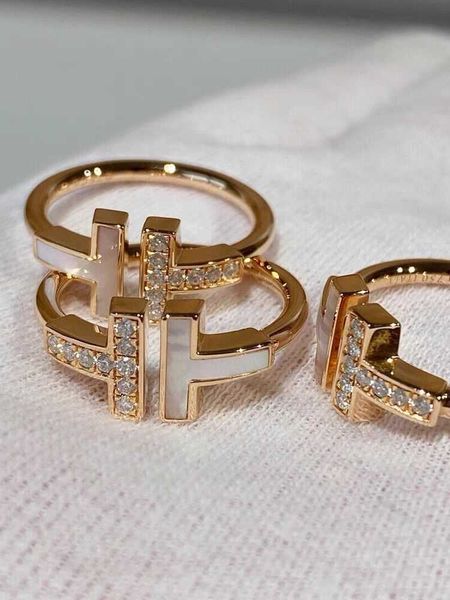 versatile tiffay double t ring 925 sterling silver plated 18k gold opening white fritillaria half diamond t-shaped inlaid hand jewelry 2fg5
versatile tiffay double t ring 925 sterling silver plated 18k gold opening white fritillaria half diamond t-shaped inlaid hand jewelry 2fg5