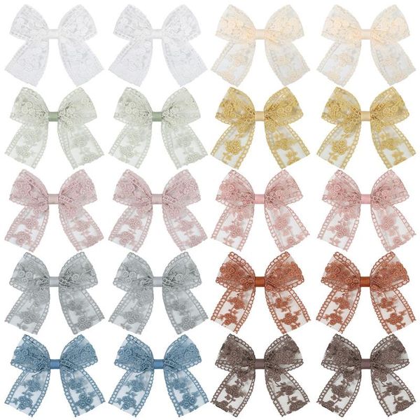 cute lace bowknot hair clips for baby girls handmade bows hairpin barrettes headwear kids hair accessories, Slivery;white
cute lace bowknot hair clips for baby girls handmade bows hairpin barrettes headwear kids hair accessories, Slivery;white
