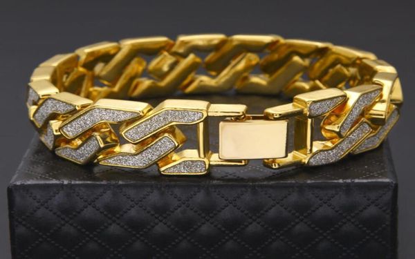 cuban chain bracelet for men quality pop club accessories ice out hip hop bracelets gold plating bangle zircon chains party g4689953, Black
cuban chain bracelet for men quality pop club accessories ice out hip hop bracelets gold plating bangle zircon chains party g4689953, Black