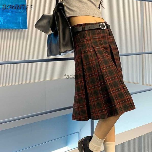 pleated skirts women plaid kneelength autumn korean fashion preppy style allmatch casual dents vintage literary low waist l230621, Black
pleated skirts women plaid kneelength autumn korean fashion preppy style allmatch casual dents vintage literary low waist l230621, Black