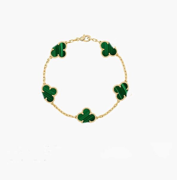 bracelets designer van clover bracelet fashion charm s for girls women 18k gold silver black white red green brand wedding party jewelry
bracelets designer van clover bracelet fashion charm s for girls women 18k gold silver black white red green brand wedding party jewelry