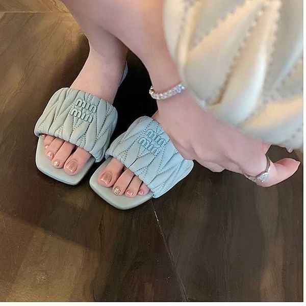 slide mius sandals beach designer shoes new women internet family line slippers for wearing flat bottomed summer versatile ladies square ple
slide mius sandals beach designer shoes new women internet family line slippers for wearing flat bottomed summer versatile ladies square ple