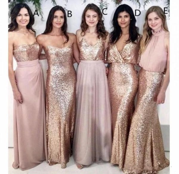 modest blush pink bridesmaid dresses beach wedding with rose gold sequin mismatched maid of honor gowns women bridesmaids party fo2796512, White;pink
modest blush pink bridesmaid dresses beach wedding with rose gold sequin mismatched maid of honor gowns women bridesmaids party fo2796512, White;pink