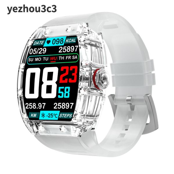 Image of YEZHOU3 ultra Smart Watch android Original Richard Tonneau Transparent Case Waterproof Luminous Trendy smart watches for iphone