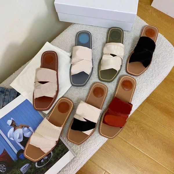 the version of brand slippers canvas sandals women's versatile slippers fashion slippers with letters, Black
the version of brand slippers canvas sandals women's versatile slippers fashion slippers with letters, Black
