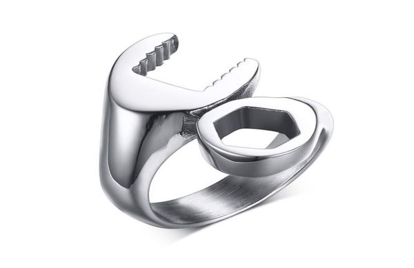 wrench punk biker ring for men stainless steel mechanic ring for male party jewelry anel masculino2403877, Silver
wrench punk biker ring for men stainless steel mechanic ring for male party jewelry anel masculino2403877, Silver
