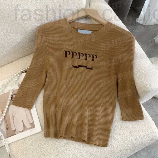 women's plus size t-shirt designer letters knitted t shirts for women high grade pullover tees designer summer knits shirt agd6, Black
women's plus size t-shirt designer letters knitted t shirts for women high grade pullover tees designer summer knits shirt agd6, Black